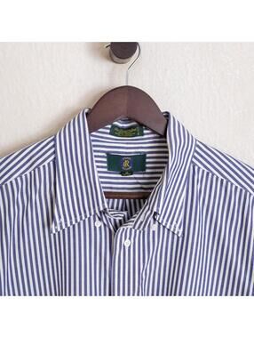 Club Room Blue Stripe Button-Up Shirt